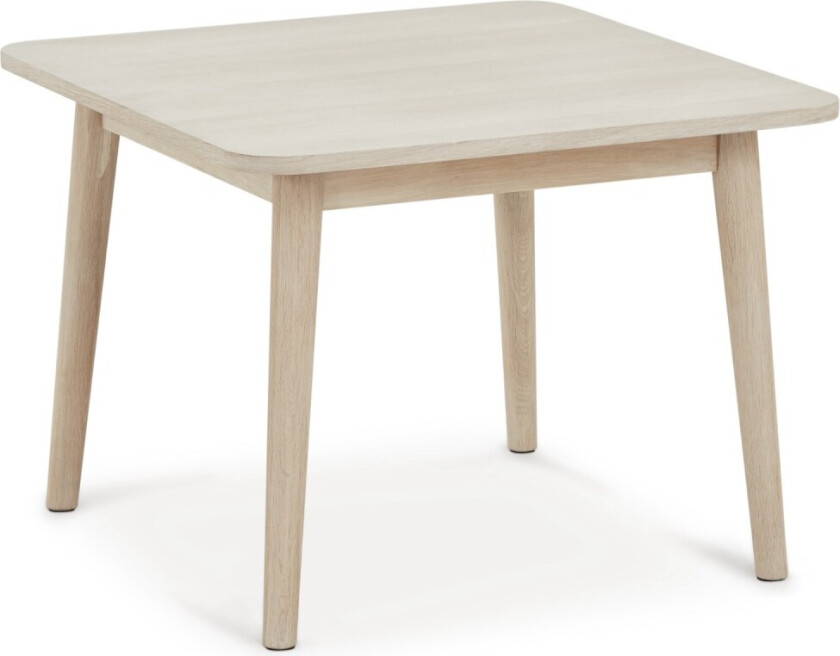 Nyborg salongbord, firkantet - hvitoljet eikefiner og tre (70x70)