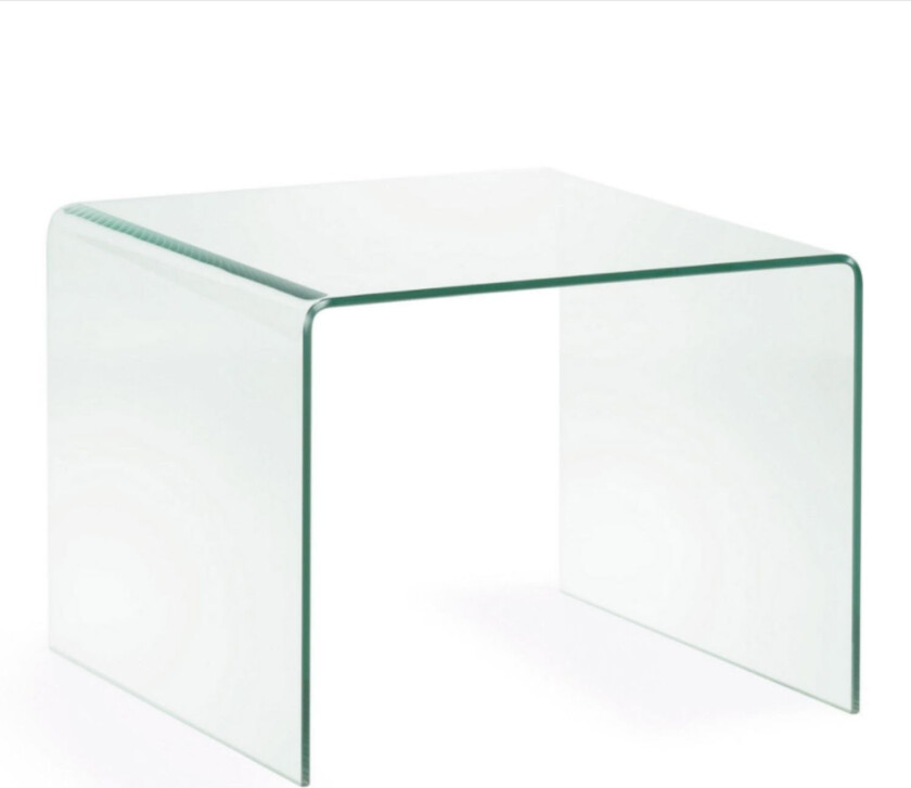 LAFORMA Burano sidebord, firkantet - klart glass (60x60)