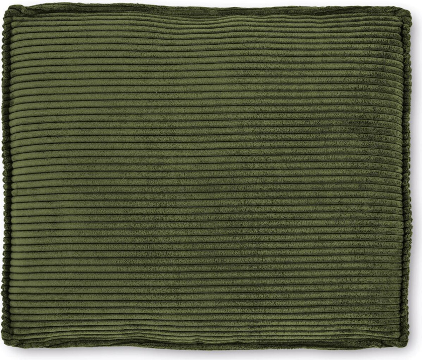 LAFORMA Block cordfløyelpute, rektangulær - grønn fløyel (50x60)