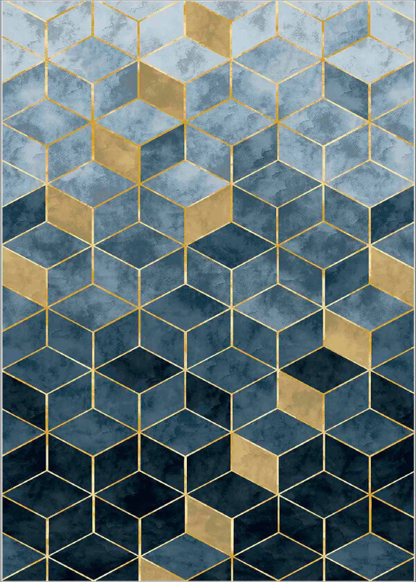 TEPPI EXFAB215 teppe, rektangulært - flerfarget polyester (160x230)