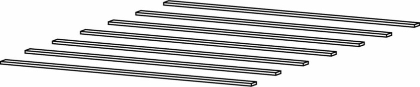 TWILUM spaltebunn - naturlig tre (160x200)