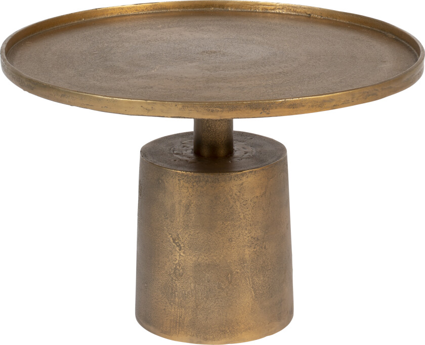 WHITE LABEL LIVING Mason salongbord, rundt - antikk messing aluminium/metall (Ø60)
