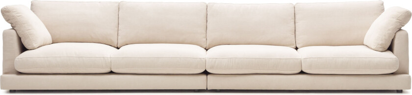 LAFORMA Gala 6-seters sofa - beige stoff (390cm)
