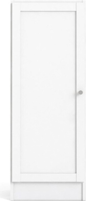 TWILUM Basic reol - hvit, m. 1 dør og 2 hyller