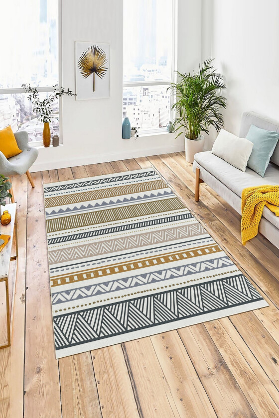 Bilde av TEPPI W1079 Hall-teppe, rektangulært - flerfarget polyester (80x150)