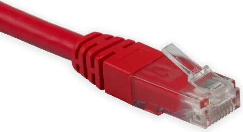 UTP-nettverkskabel Cat. 6 Rød 5,0 m