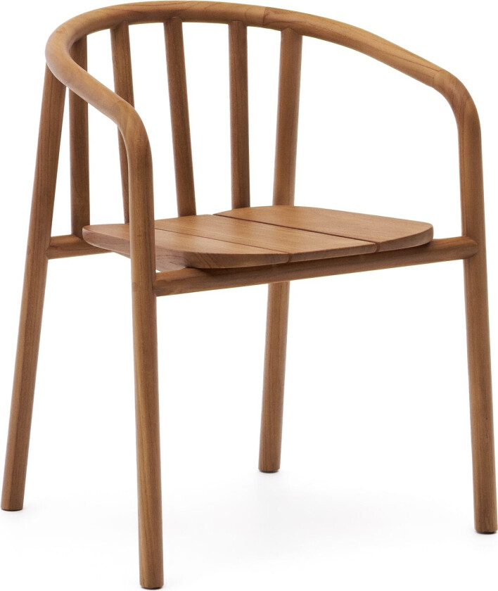 LAFORMA Turqueta hagestol, med armlener, stablebar - naturlig teak