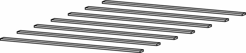 TWILUM spaltebunn - naturlig tre (136,5x190)