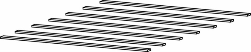 TWILUM spaltebunn - naturlig tre (153,6x200)