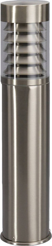 Sokkallampen Enja i rustfritt stål med lameller