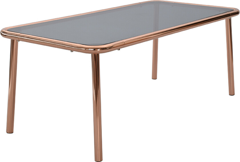 Basic sofabord - grått glass, rektangulært, (48x60x120cm)