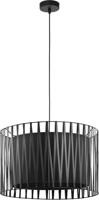 Harmony taklampe - sort stoff og metall