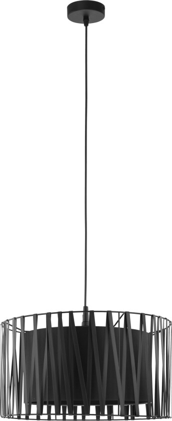 Harmony taklampe - sort stoff og metall