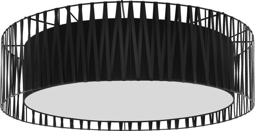 Harmony taklampe - sort stoff og metall