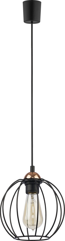 Galaxy taklampe, Large - kobber og sort metall