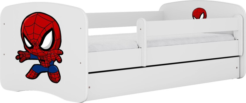 KOCOT KIDS Seng babydreams hvit spiderman uten skuff med madrass 180/80