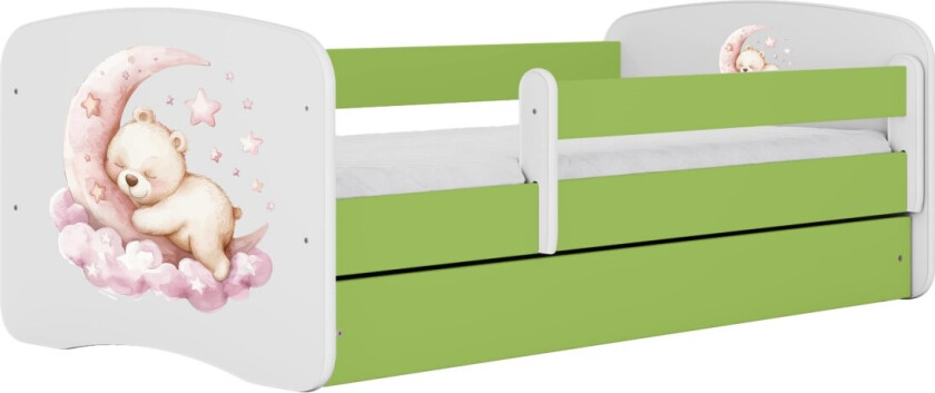 KOCOT KIDS Seng babydreams green dream med skuff med madrass 180/80