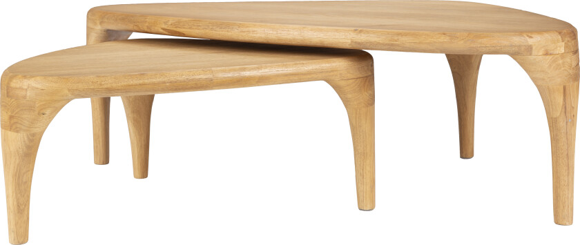 Bilde av ZUIVER Salongbord Isla sett med 2 naturlige