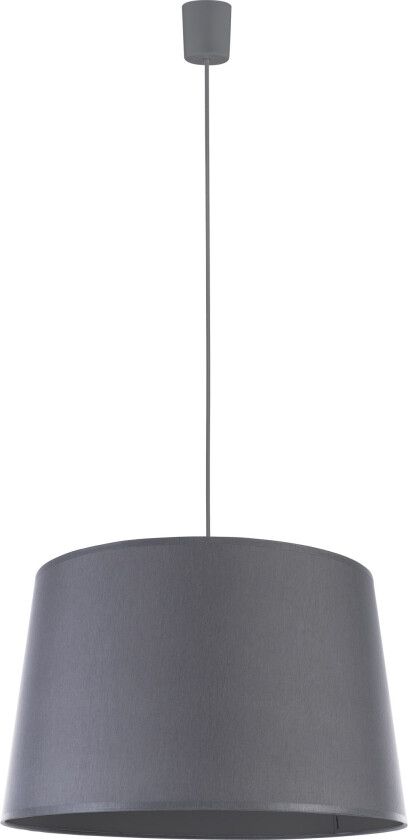 Maja taklampe - grått stoff og grå plast