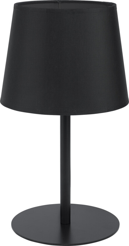 Maja bordlampe - sort stoff og sort metall