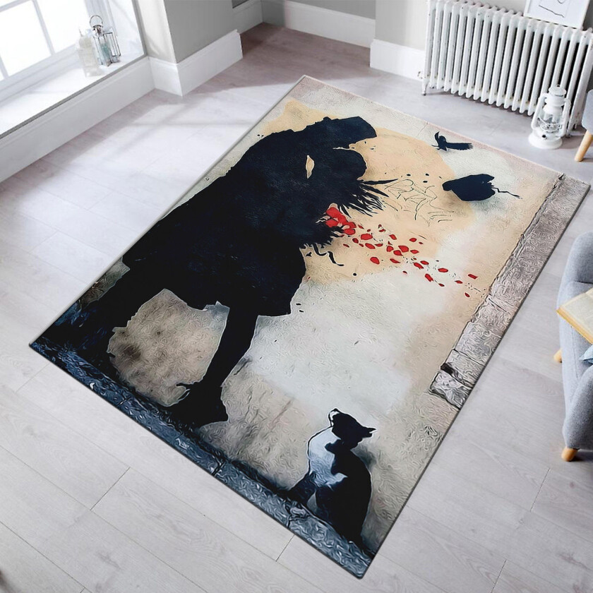 TEPPI Antares-teppe med mønster, rektangulært - flerfarget polyester (200x290)