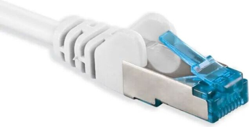 Halogenfri S/FTP-nettverkskabel Cat. 6a Hvit 10 m