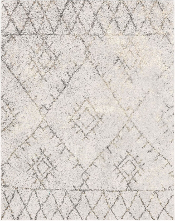 TEPPI WOOBTNY0230 mønstret teppe, rektangulært - krem/flerfarget bomull/chenille (160x230)