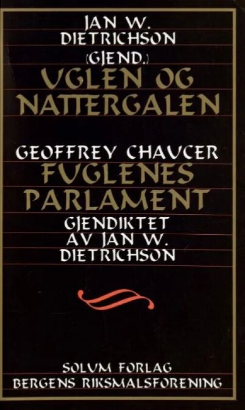 Uglen og nattergalen ; Fuglenes parlament av Geoffrey Chaucer