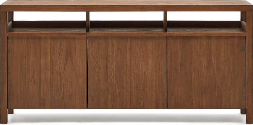 Bilde av LAFORMA Sashi skjenk, m. 3 dører, 2 hyller og 1 åpen plass - naturlig teak