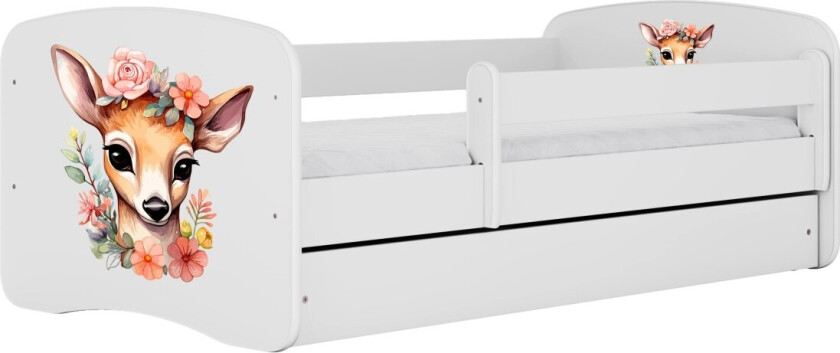 KOCOT KIDS Seng babydreams hvit bambi med skuff med madrass 180/80