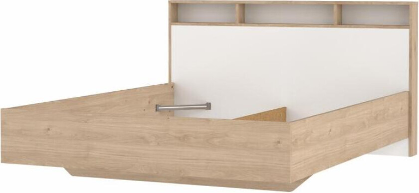 TWILUM Ikast Seng 160x200, Jackson Hickory / Hvit, 169,8 x 216 x 0,97 cm