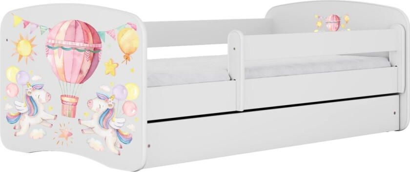 KOCOT KIDS Seng babydreams hvit ballong uten skuff med madrass 140/70