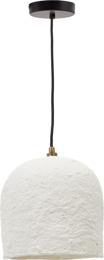 LAFORMA Calvia taklampe, rund - hvit pappmaché (Ø25)