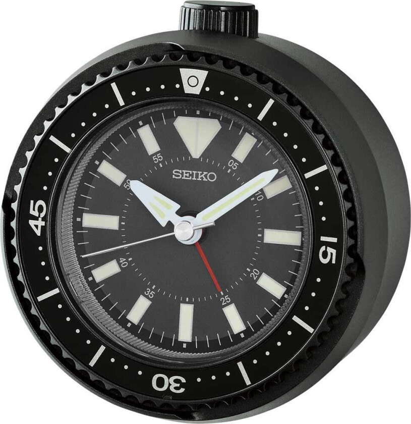 Alarm Clock Quite Sweep Second Hand QHE207K - - Sort - - - Akryl