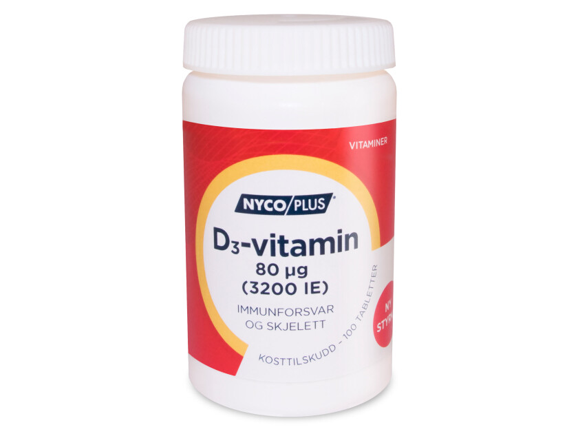 Bilde av D3-Vitamin 80 µg, 100 tabletter