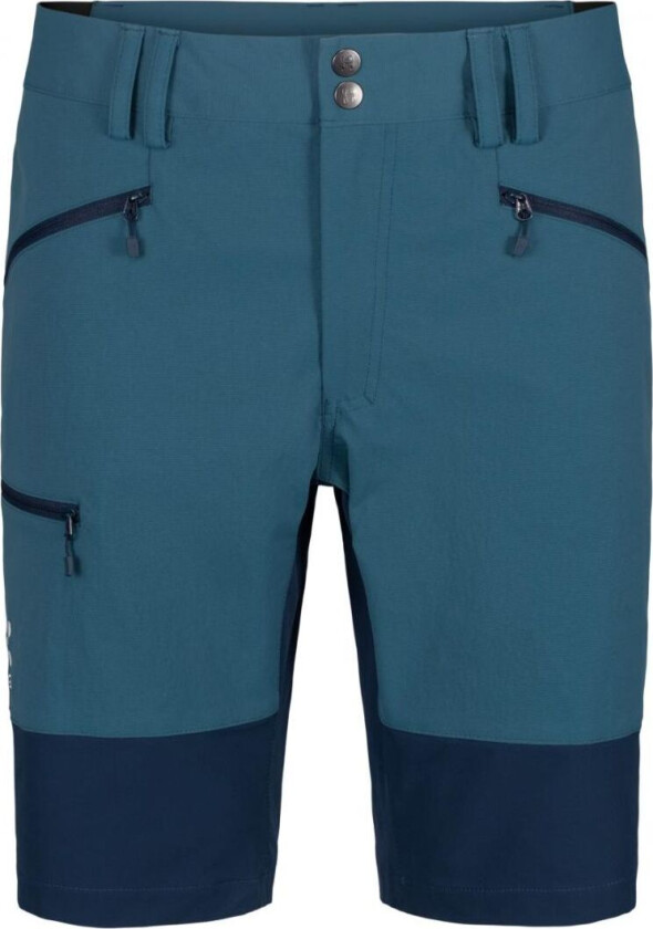 Mid Slim Shorts Men Herre, 4qm Dark Ocean/Tarn Blue, 58