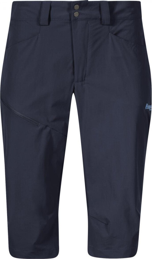 Vandre Light Softshell Long Shorts Women Dame, 557 Navy Blue, 46