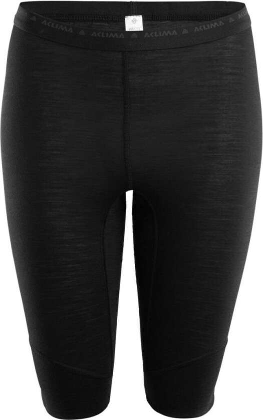 Lightwool Shorts Long W´S Dame, 123 Jet Black, 2XL