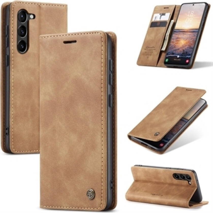 Samsung Galaxy S24 Caseme 013 Series Lommebok-deksel - Brun