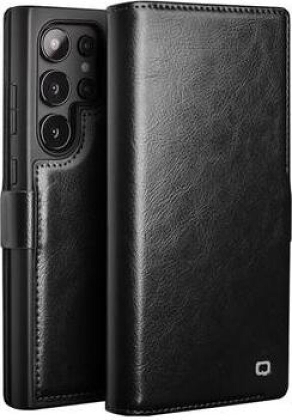 Samsung Galaxy S24 Ultra Qialino Classic Lommebok-deksel I Lær - Svart
