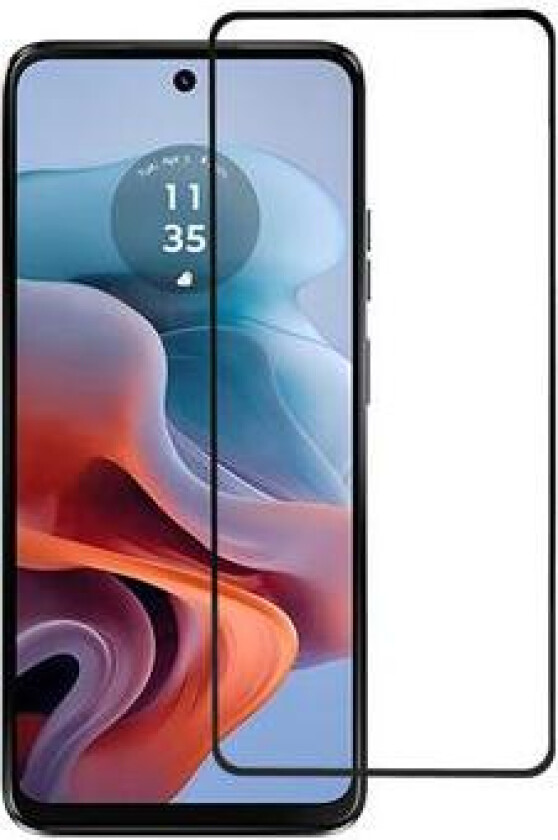 Motorola Moto G34 Full Cover Skjermbeskyttere Panzerglass - Svart Kant