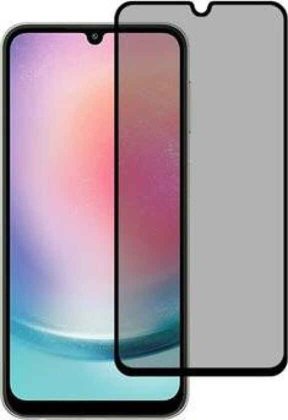 Samsung Galaxy A25 Privacy Full Cover Skjermbeskyttere Panzerglass - Svart Kant