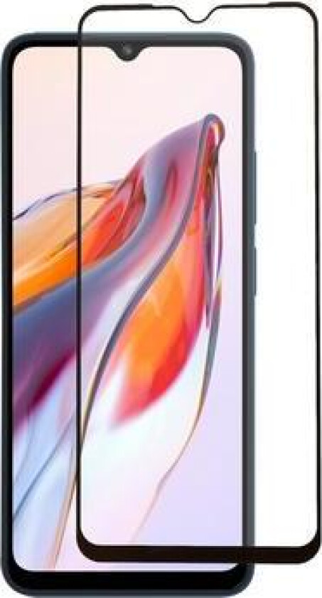 Xiaomi Redmi 12C Full Dekning Skjermbeskyttere Panzerglass - Svart Kant