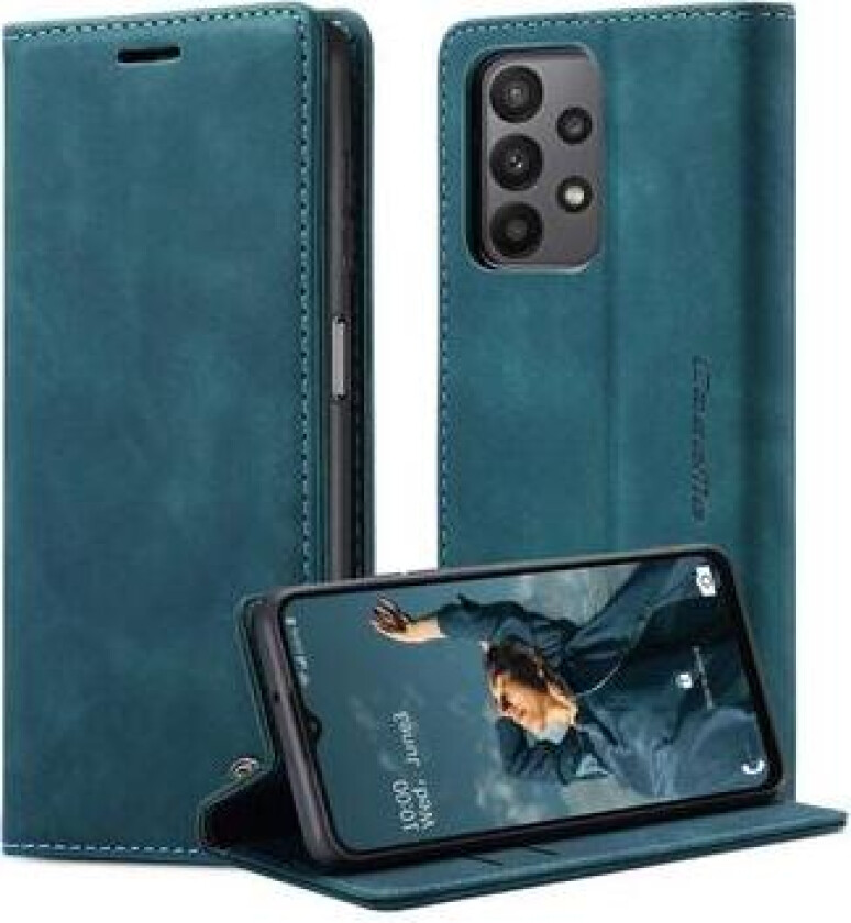 Samsung Galaxy A23 5G Caseme 013 Series Lommebok-deksel - Blå