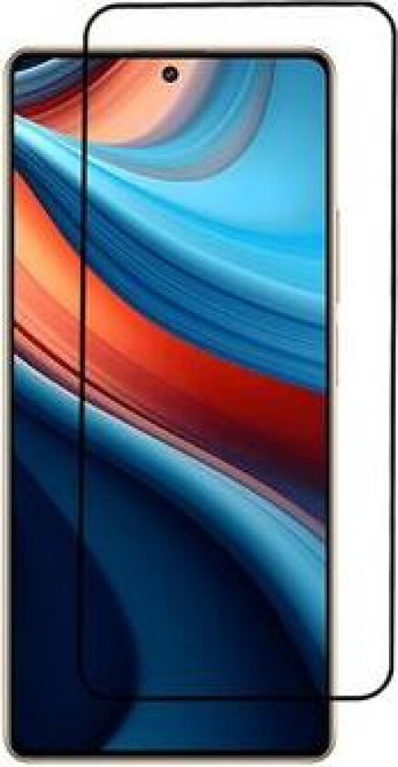 Full Cover Xiaomi Redmi Note 13R Pro Skjermbeskyttere Panzerglass - Svart Kant