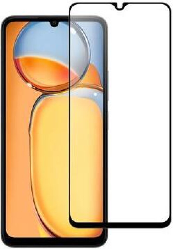 Xiaomi Poco C65/Redmi 13C Full Cover Skjermbeskyttere Panzerglass - Svart Kant