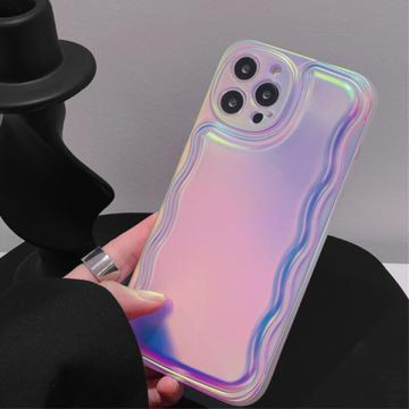 iPhone 14 Pro Radiant Wavy Laser Aurora-deksel