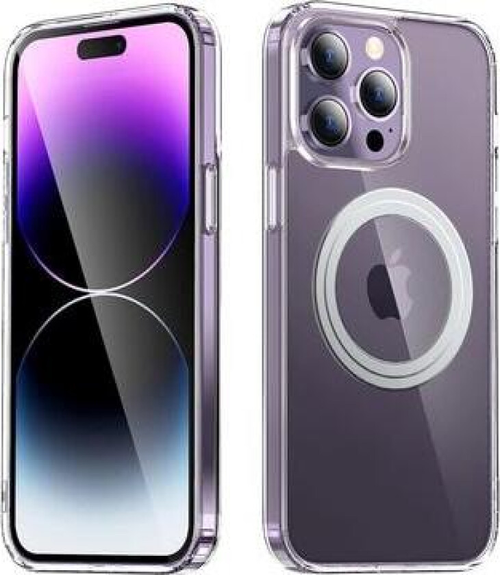 iPhone 14 Pro Max Hybrid-deksel - MagSafe-kompatibel - Gjennomsiktig