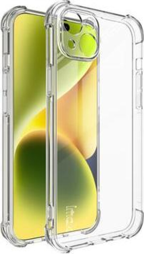 iPhone 15 Imak Drop-Proof TPU-deksel - Gjennomsiktig