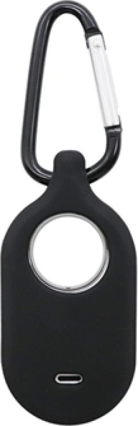 Samsung Galaxy SmartTag 2 Silikondeksel med Nøkkelring - Svart